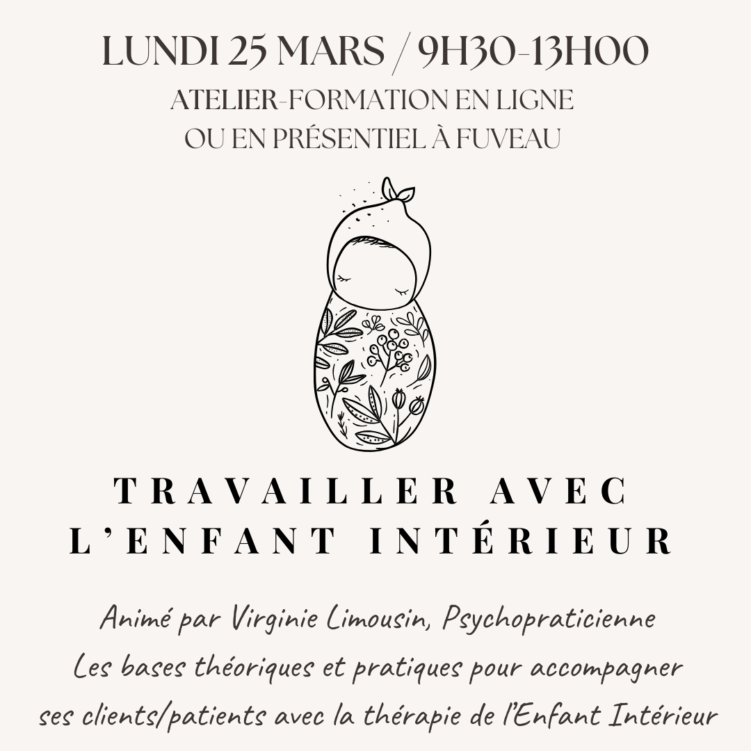 Atelier pour les professionnels Travailler avec l'enfant intérieur - Virginie Limousin